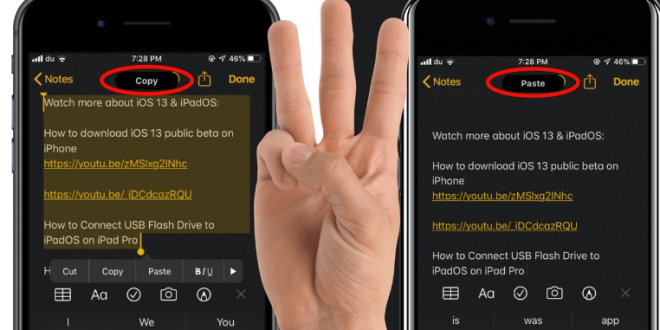 Cara Undo, Redo, Copy, Paste, dan Cut dengan Mudah di iPhone Menggunakan Gestur