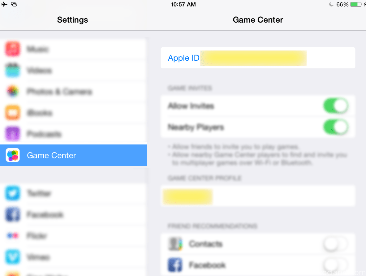 Login dan Logout Game Center di iPhone dan iPad
