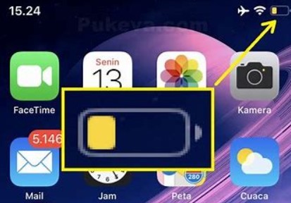 Mengatasi Icon Baterai iPhone yang Berubah Warna Menjadi Kuning